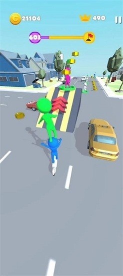 橡皮人滑板车游戏(scooter taxi pro)