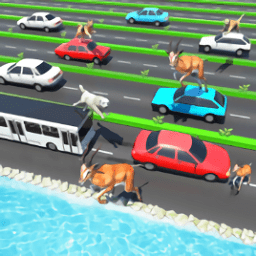 公路上的动物游戏